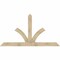 Ekena Millwork Richland Rough Sawn Timber Gable Bracket, Douglas Fir, 96"W x 52"H x 4"D x 6"F, 13/12 Pitch GBW096X52X0406RIC00RDF - alternate 1